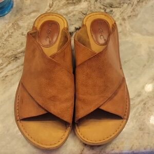 bOC Casual Brown Slip On Sandals Size 8M